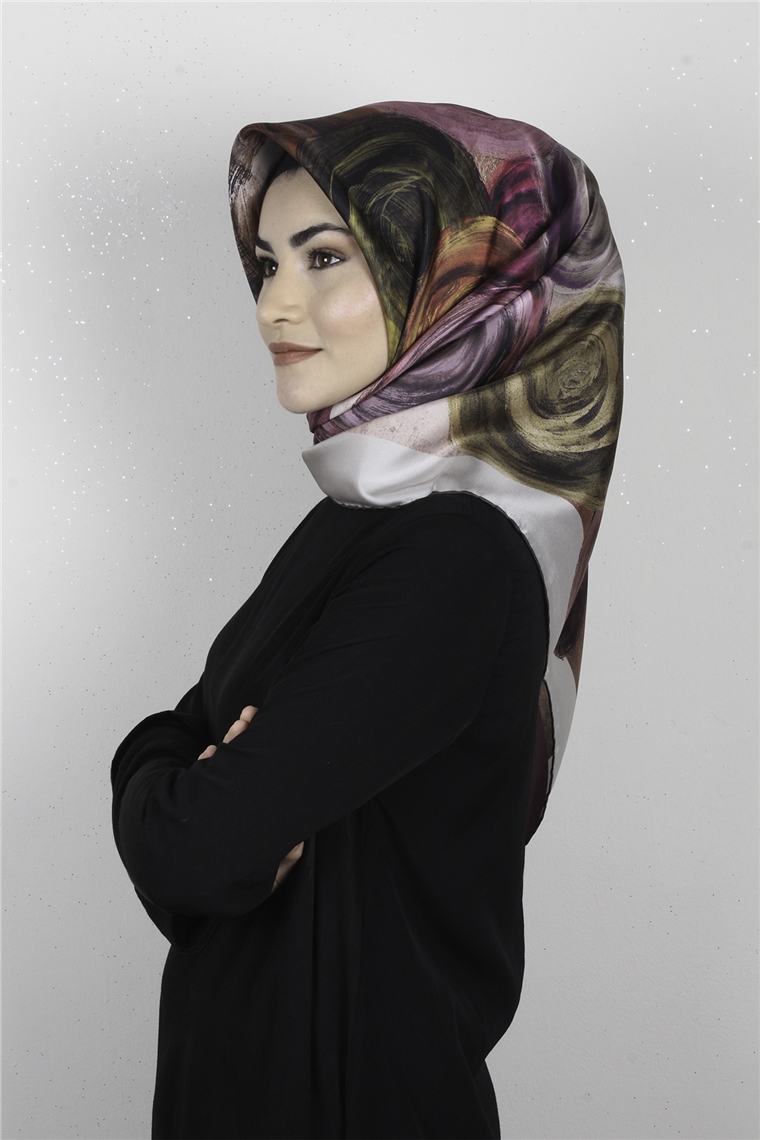 Armine Nostalji İpek Eşarp 7903-42 (Twill İpek)