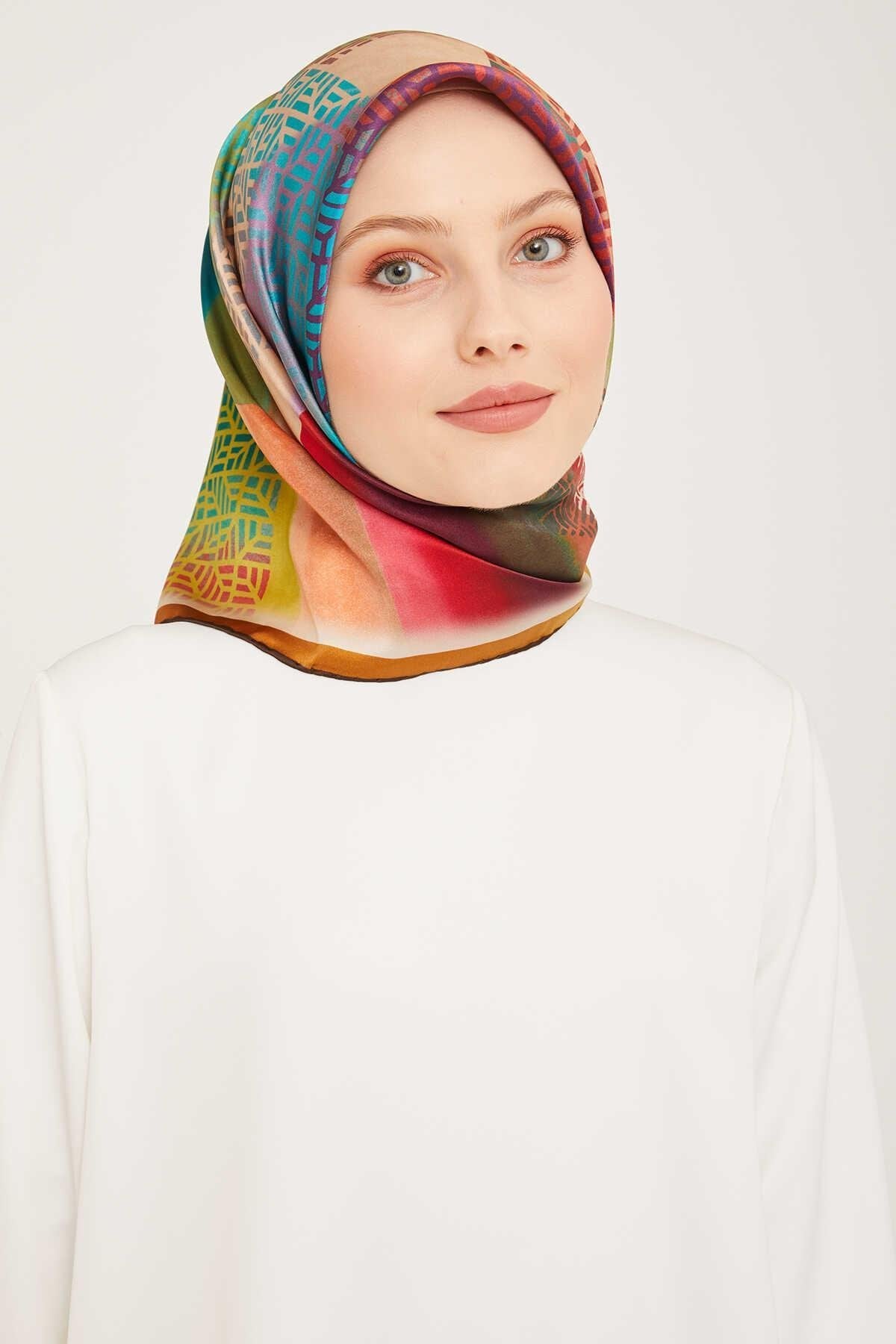 Armine Nostalji İpek Eşarp 9044-01 