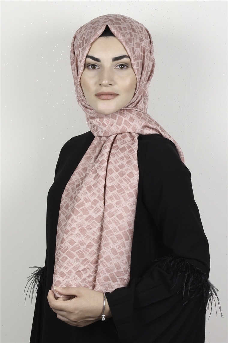 Armine Trend Lina Şal 1367-15 Sepet-Pudra