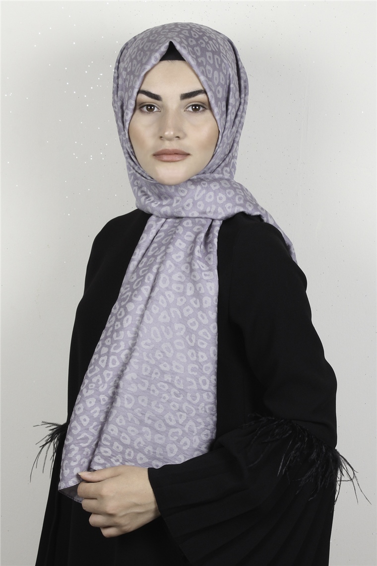 Armine Trend Lina Şal 1367-9 Leopar-Leylak