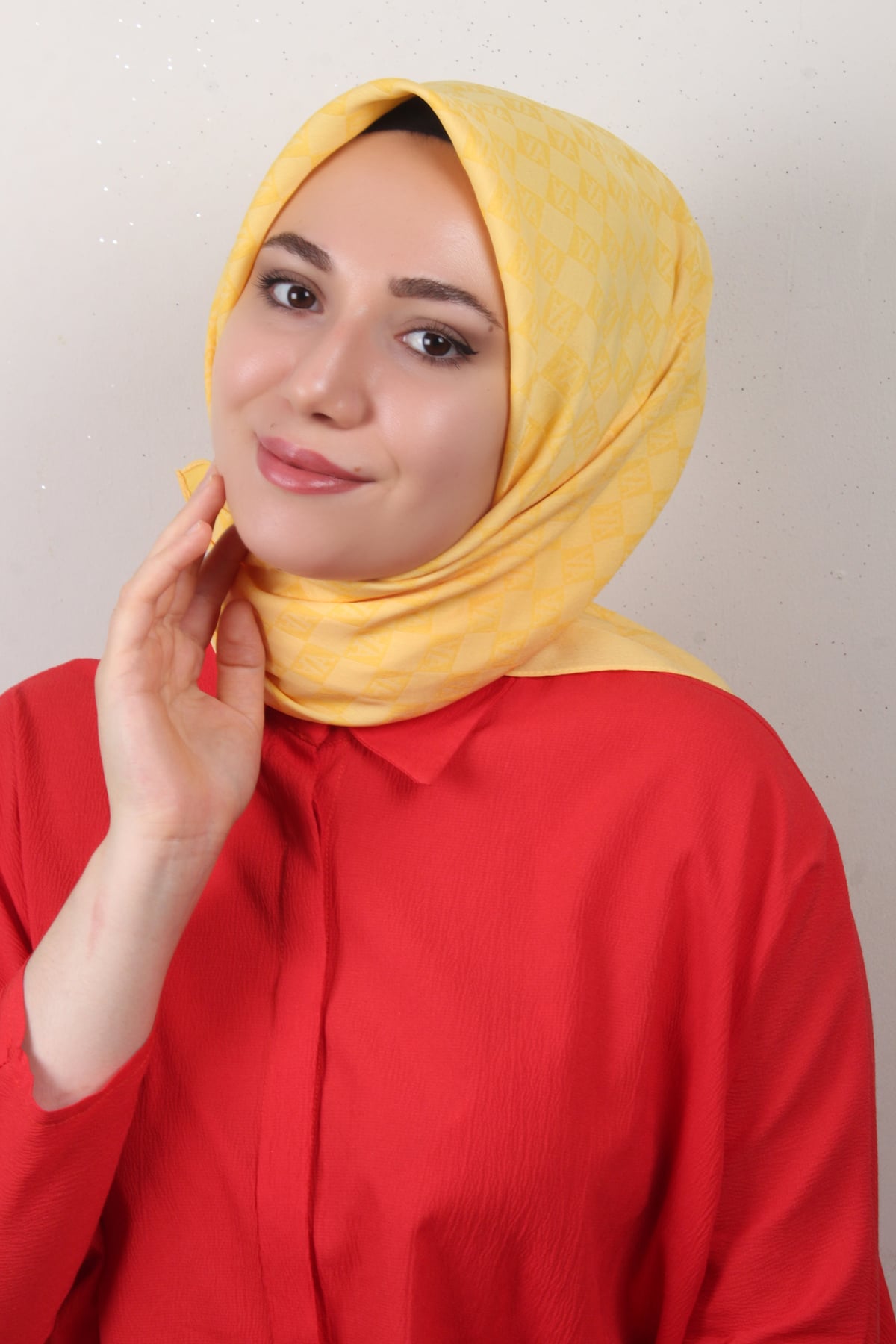 Armine Ultralight Eşarp 3102-2 Limon Sarısı