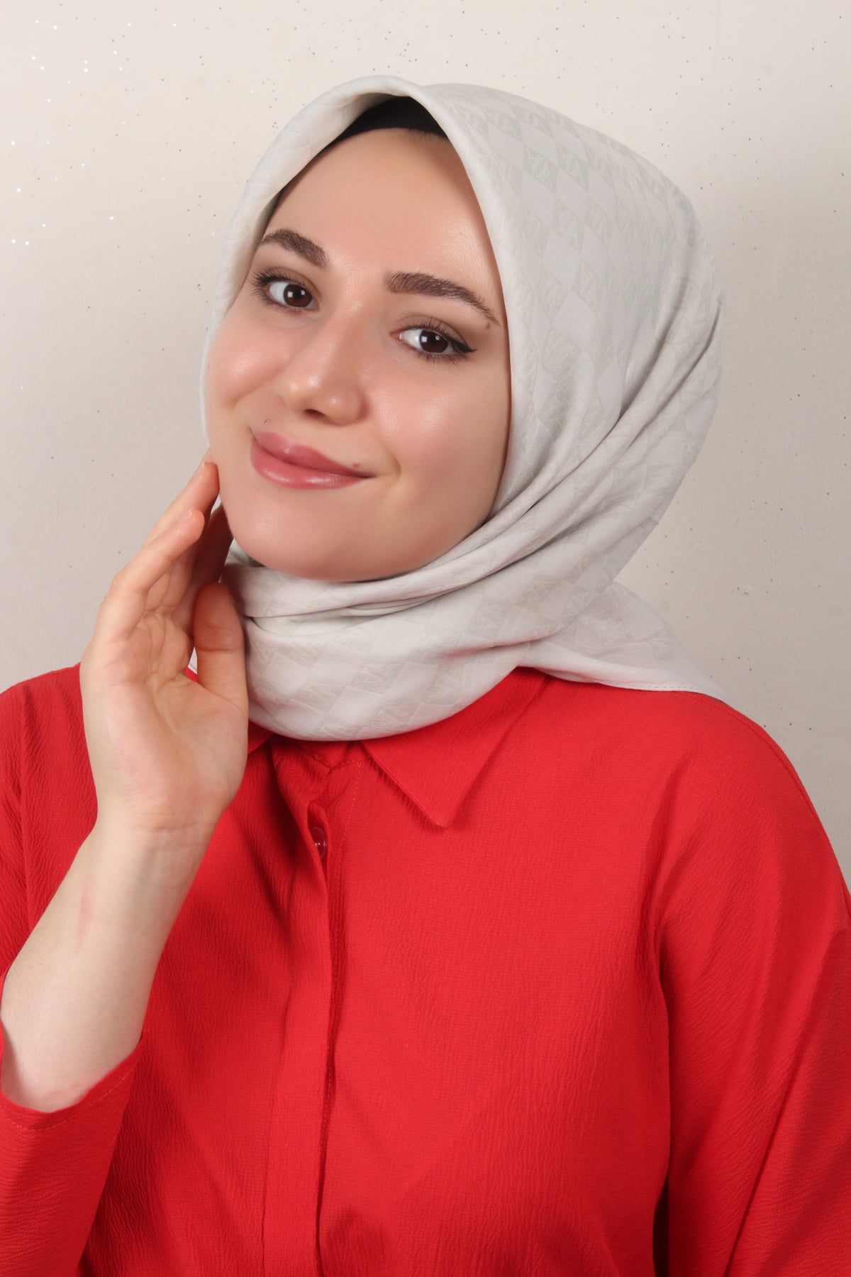 Armine Ultralight Eşarp 3102-3 Gümüş