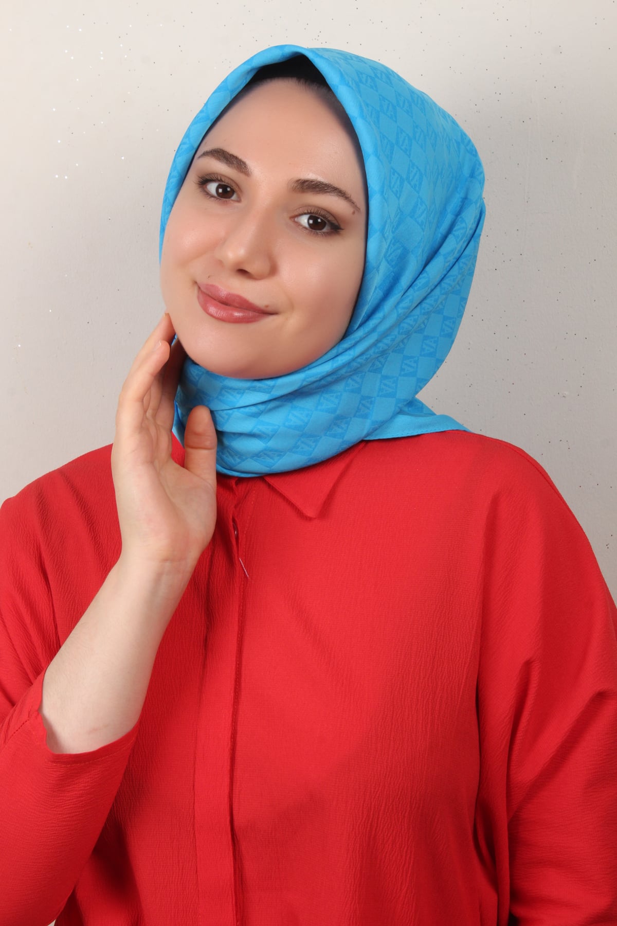 Armine Ultralight Eşarp 3102-5 Açık Mavi