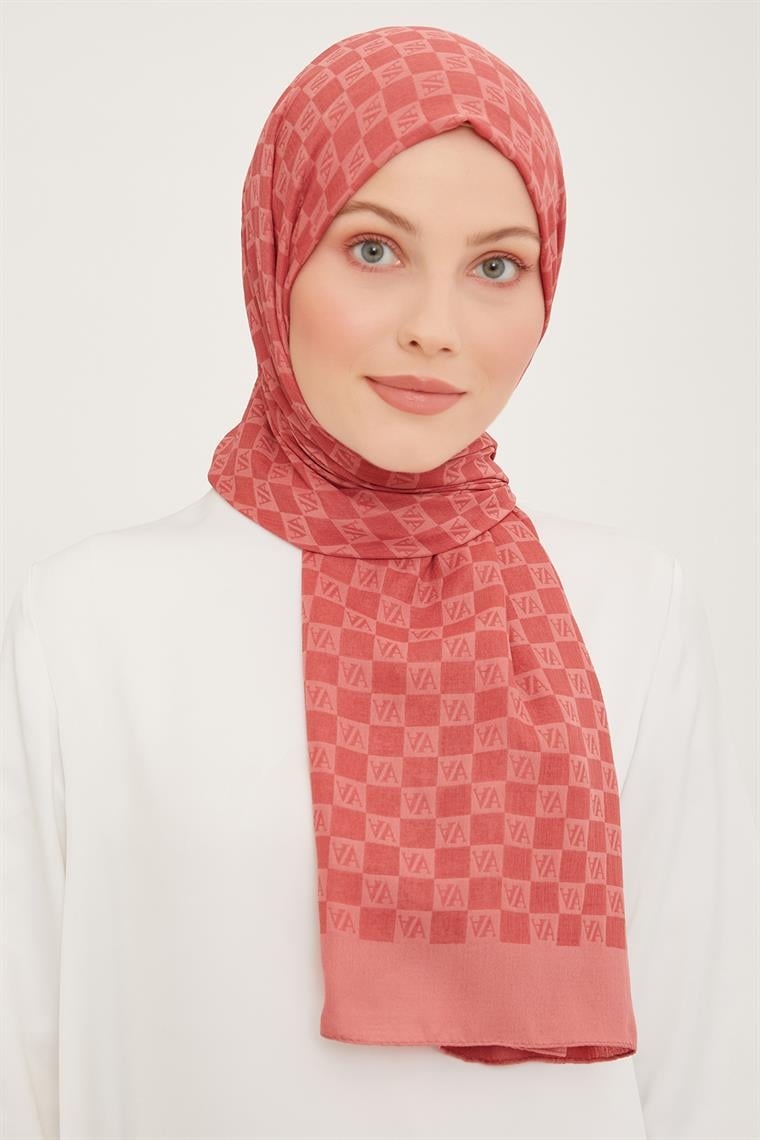 Armine Ultralıght Şal 3097-17 Gül Kurusu
