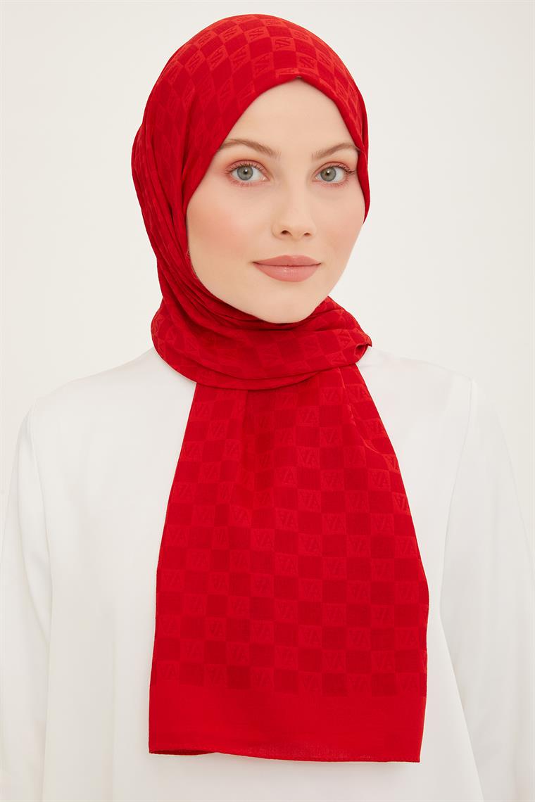 Armine Ultralıght Şal 3097-5 Kırmızı
