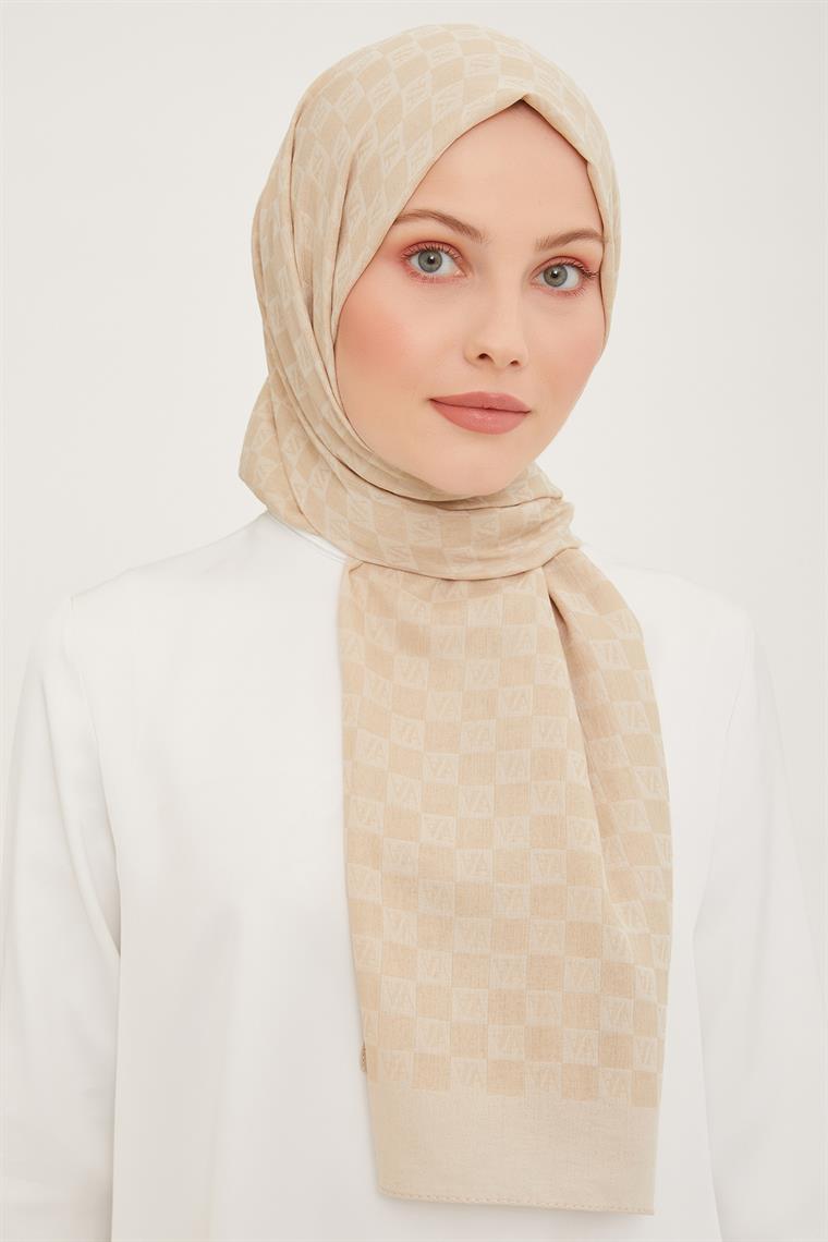 Armine Ultralıght Şal 3097-6 Kemik