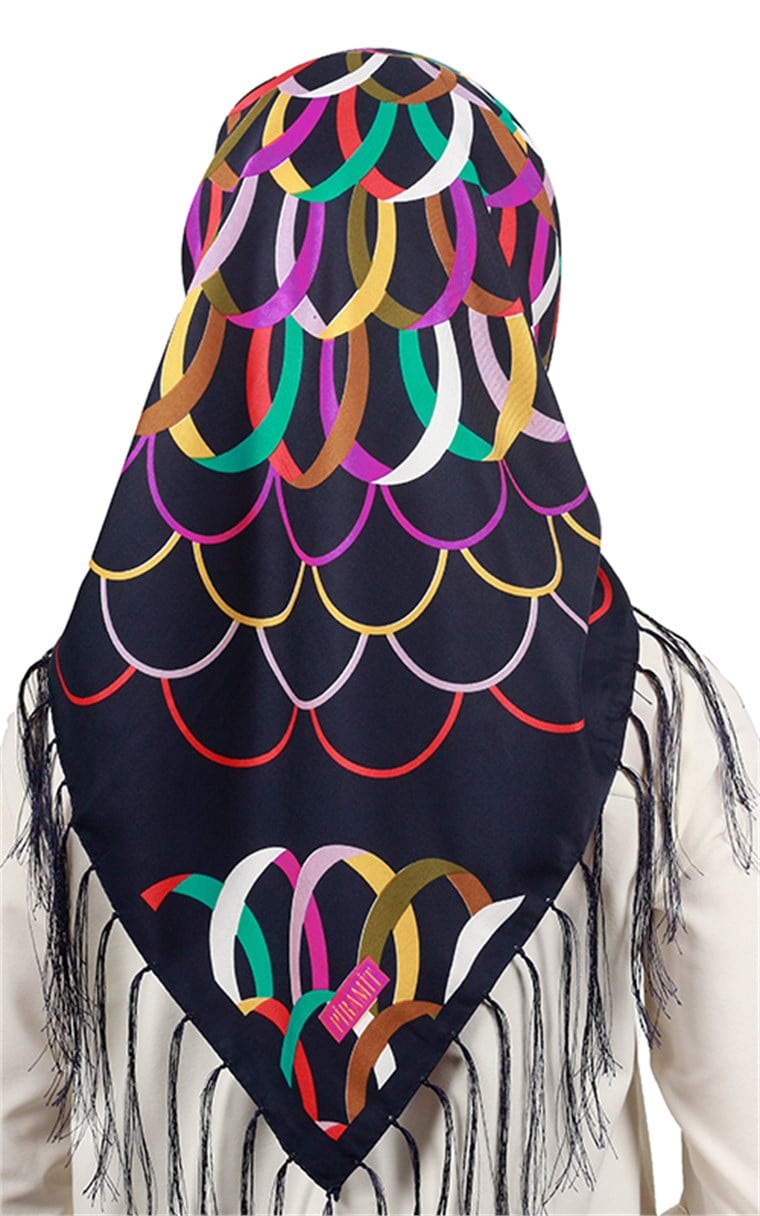 111-0021-03 PİRAMİT PÜSKÜLLÜ EŞARP