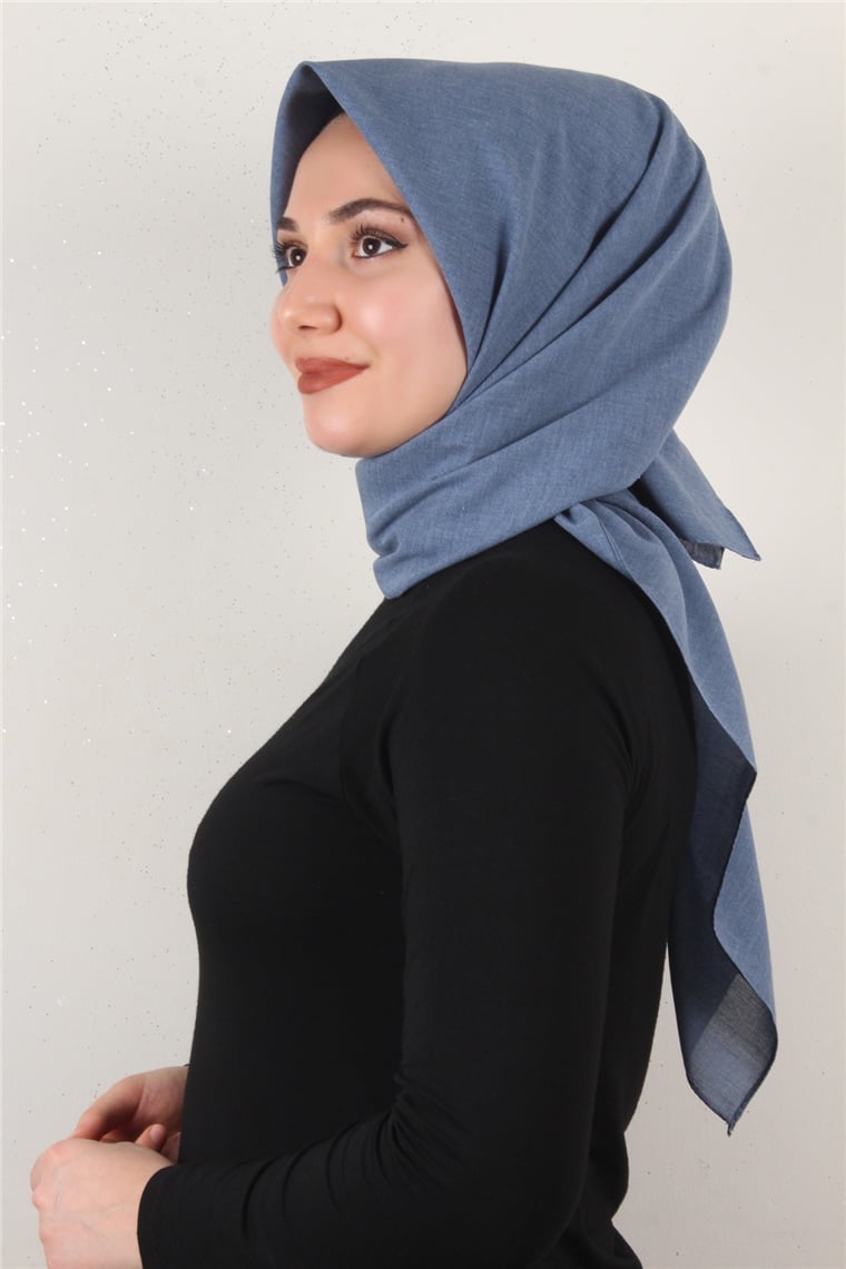 Bambu & Coton Eşarp 3087-15 İndigo