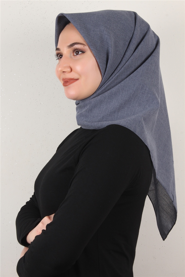 Bambu & Coton Eşarp 3087-24 Kot Mavi
