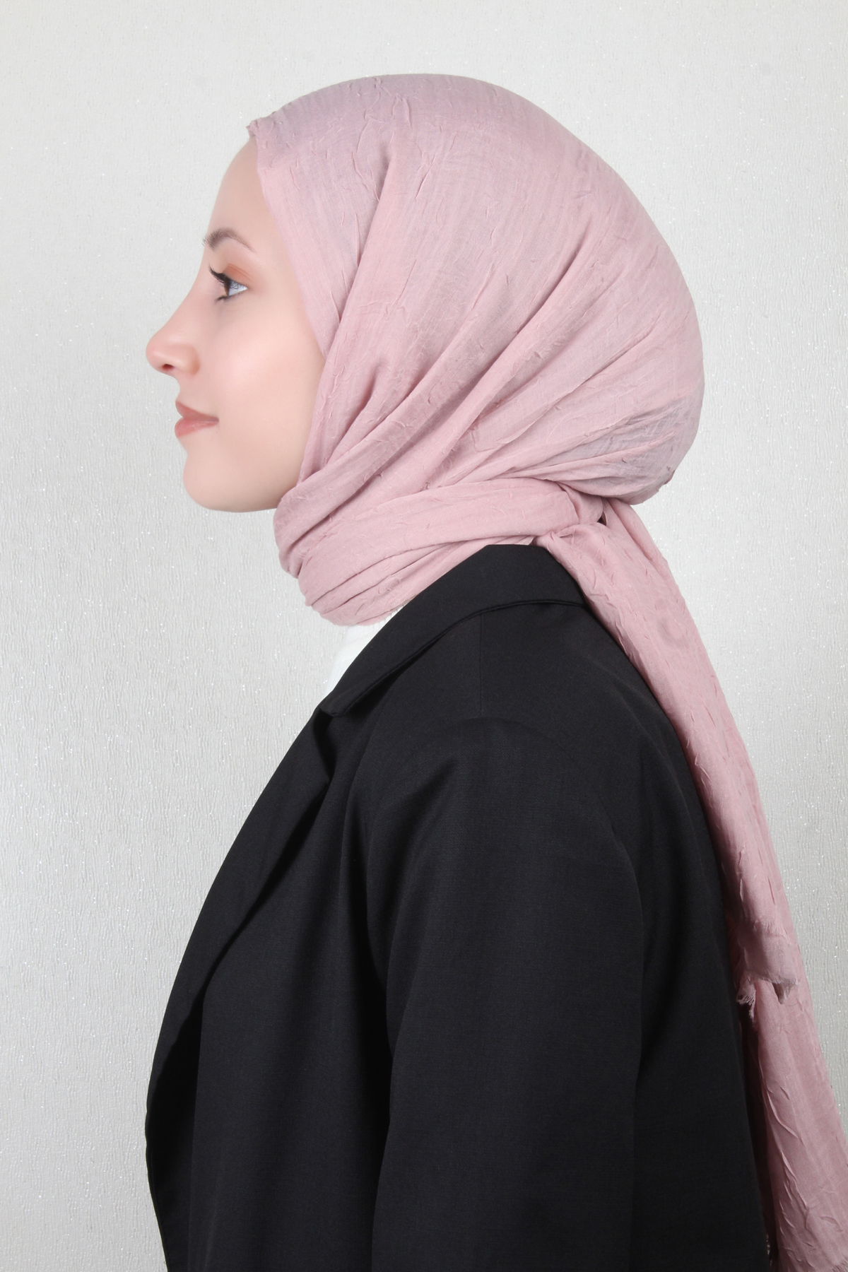 Bambu Kraşlı Şal 2724-59 Rose
