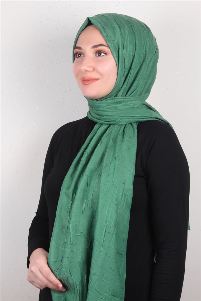 Bambu Kraşlı Şal 2724-90 Yeşil