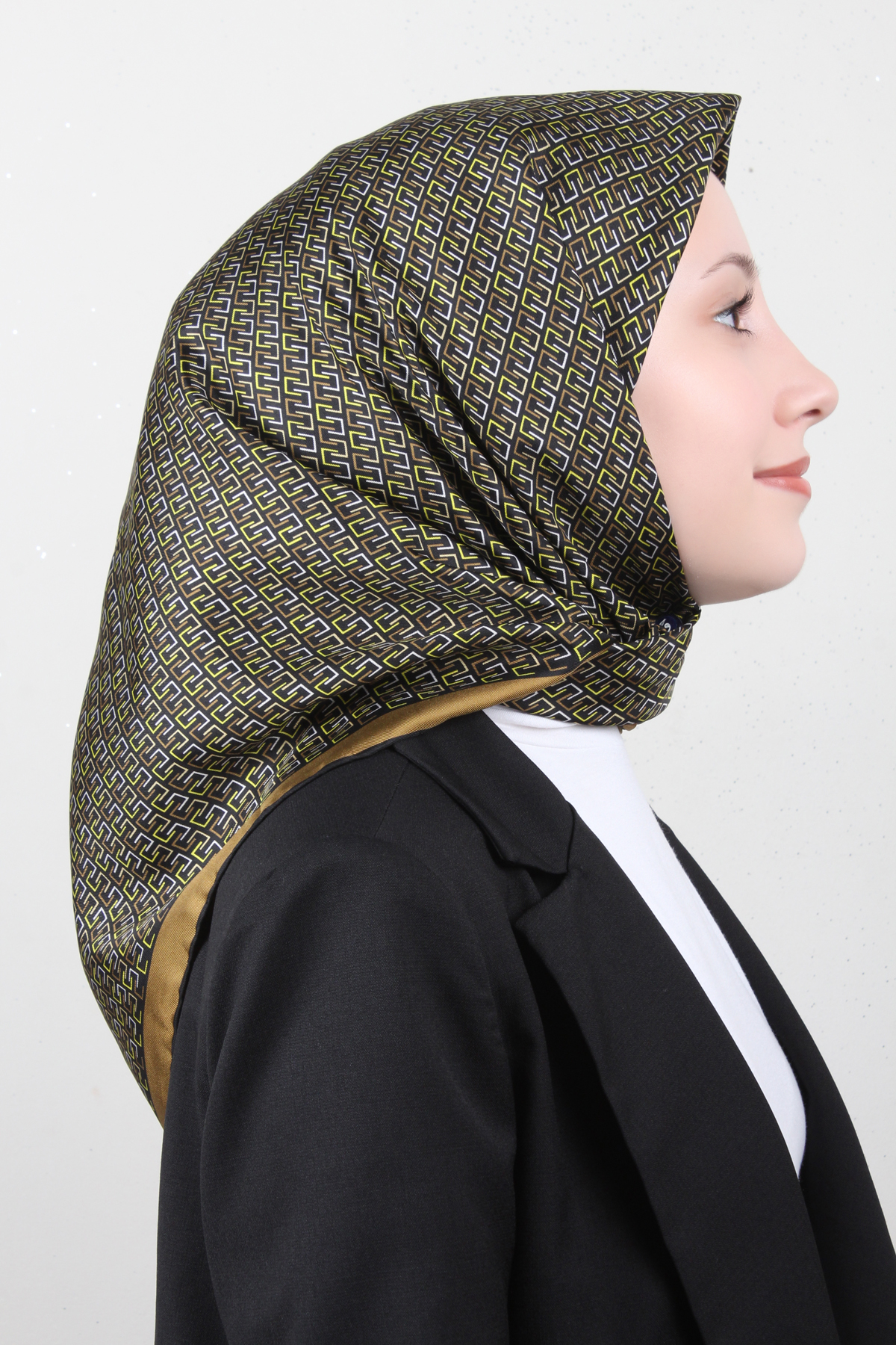 Belli Twil İpek Eşarp 4002-05 Yağ Yeşili