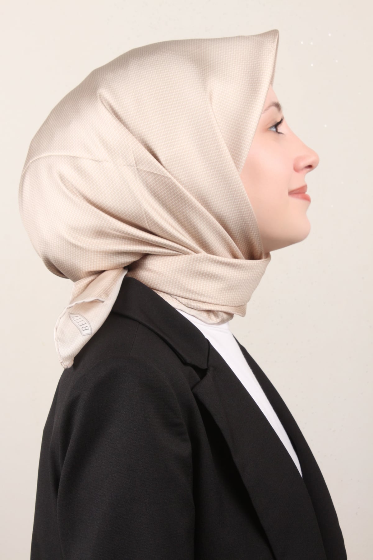 Belli Twil İpek Eşarp 4007-83 Krem