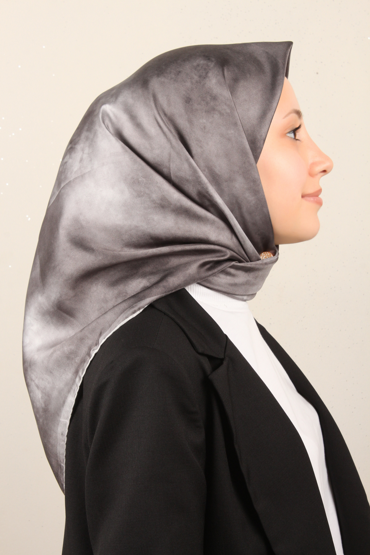 Belli Twil İpek Eşarp 4008-86 Gri