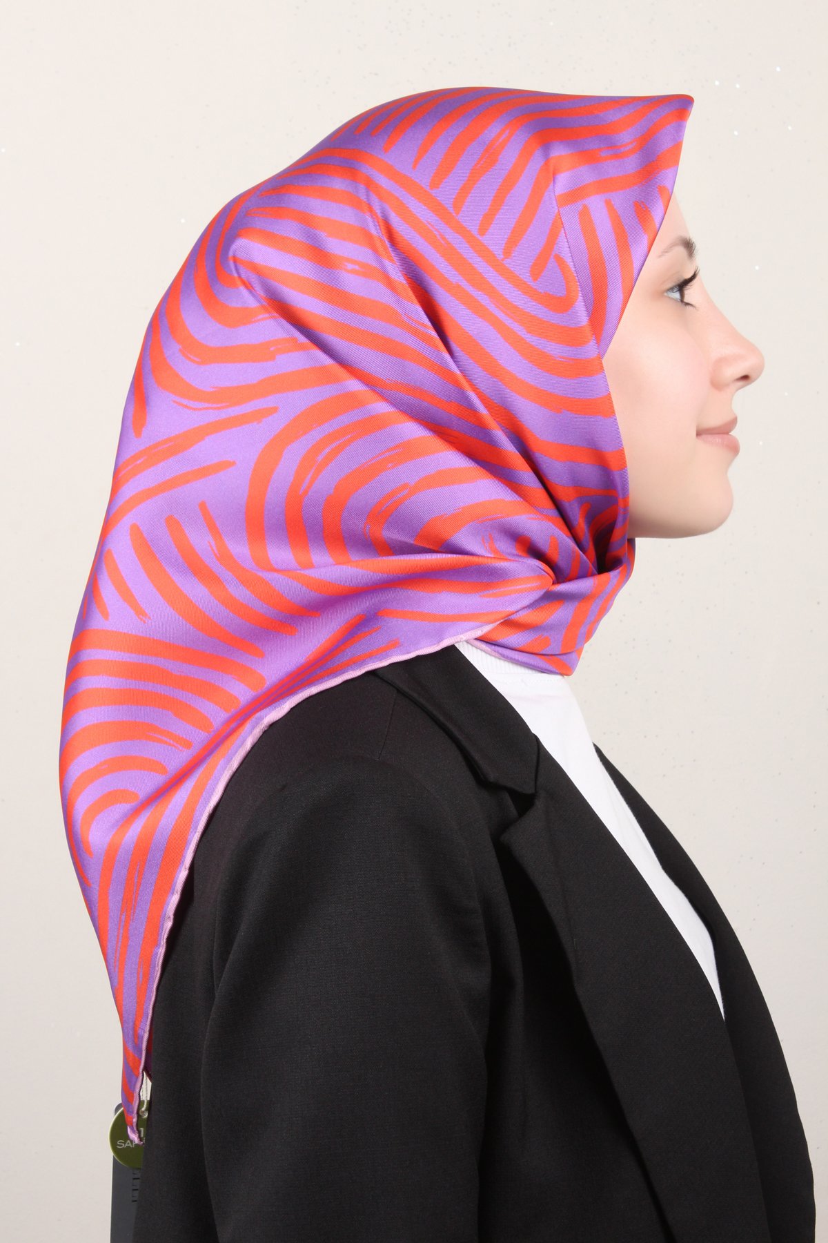 Belli Twil İpek Eşarp 4010-37 Nar Çiçeği