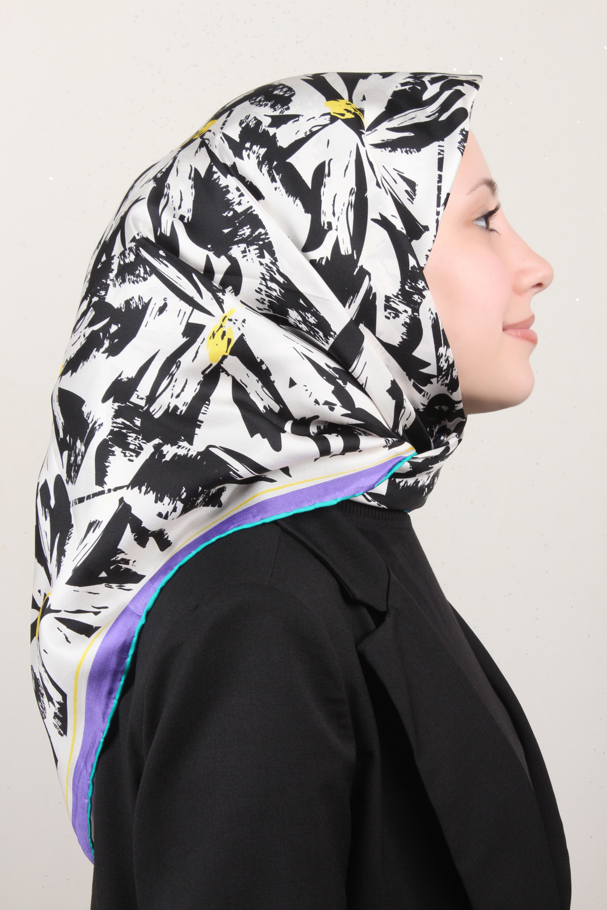Belli Twil İpek Eşarp 4014-82 Siyah