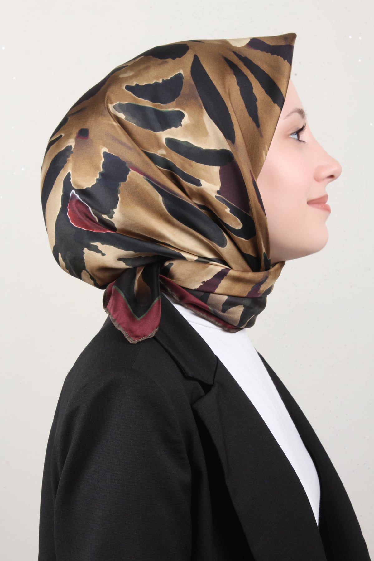 Belli Twil İpek Eşarp 4015-50 Bordo