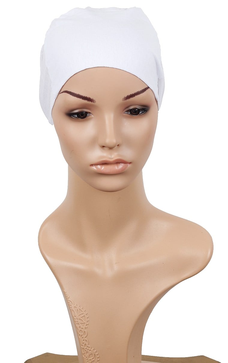 Dikişsiz Penye Bone 2506-1 Beyaz