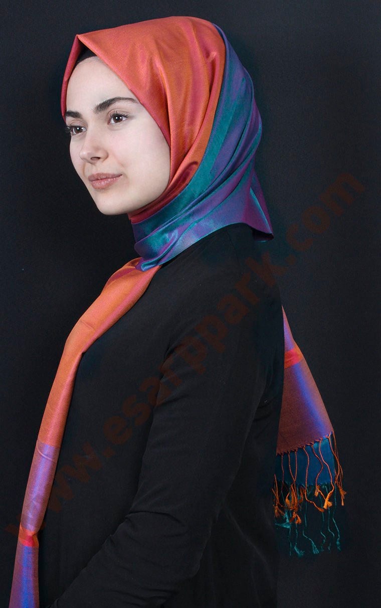 Bordürlü İpek Şal 108-2