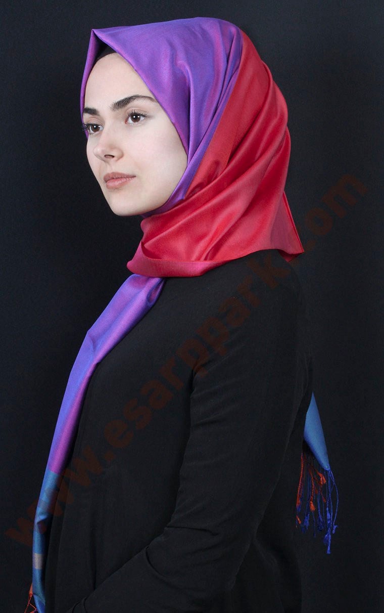 Bordürlü İpek Şal 108-23