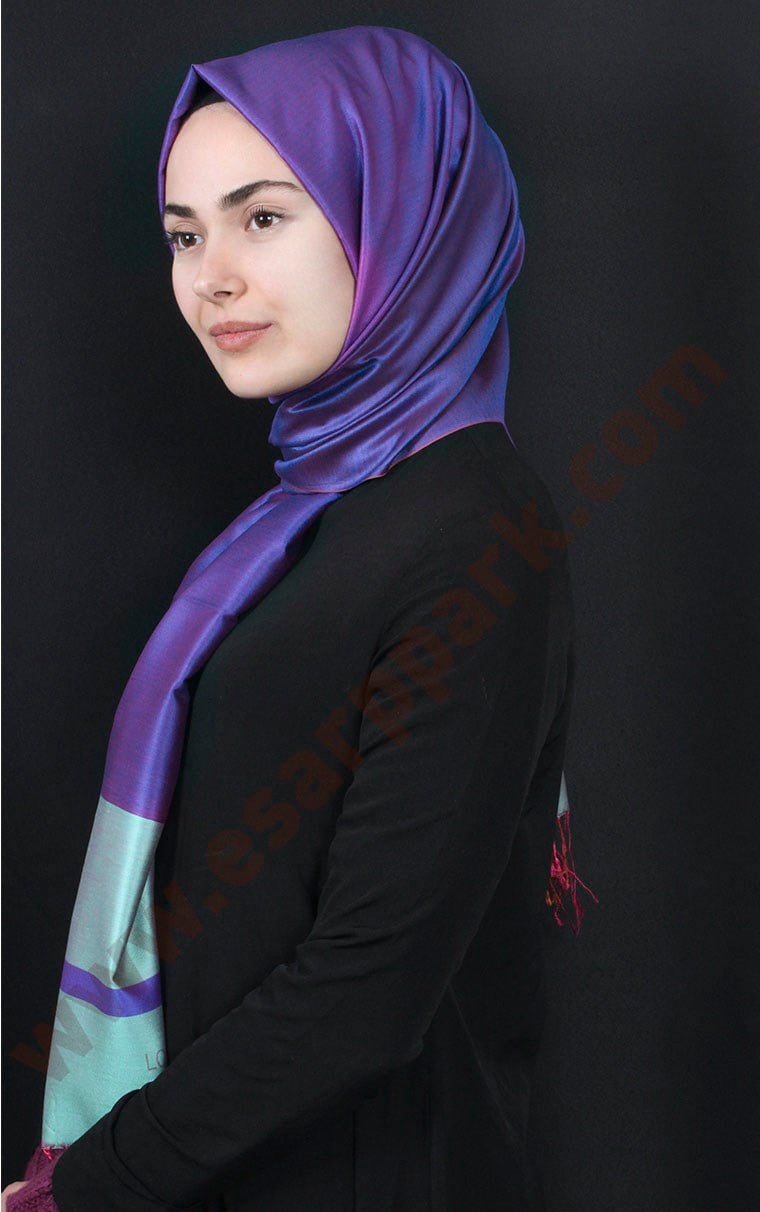 Bordürlü İpek Şal 108-6