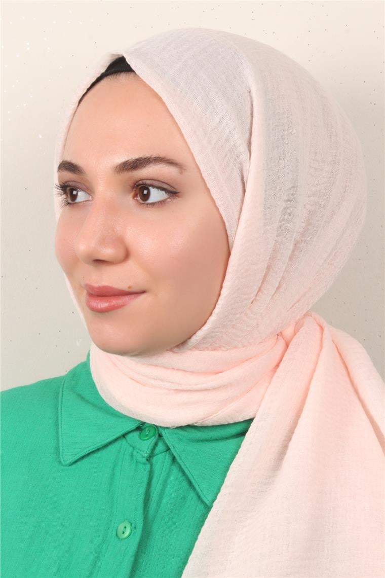 Bürümcük İnce Şal 3093-4 Açık Pembe