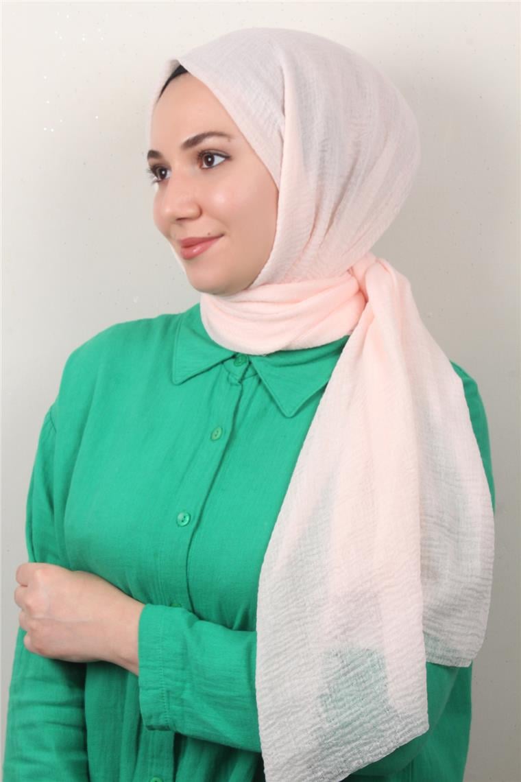 Bürümcük İnce Şal 3093-4 Açık Pembe