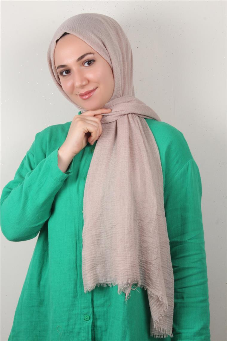 Bürümcük İnce Şal 3093-9 Toz Pembe