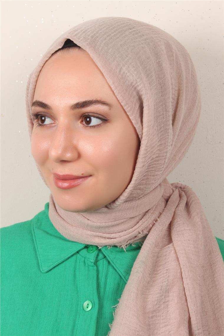 Bürümcük İnce Şal 3093-9 Toz Pembe