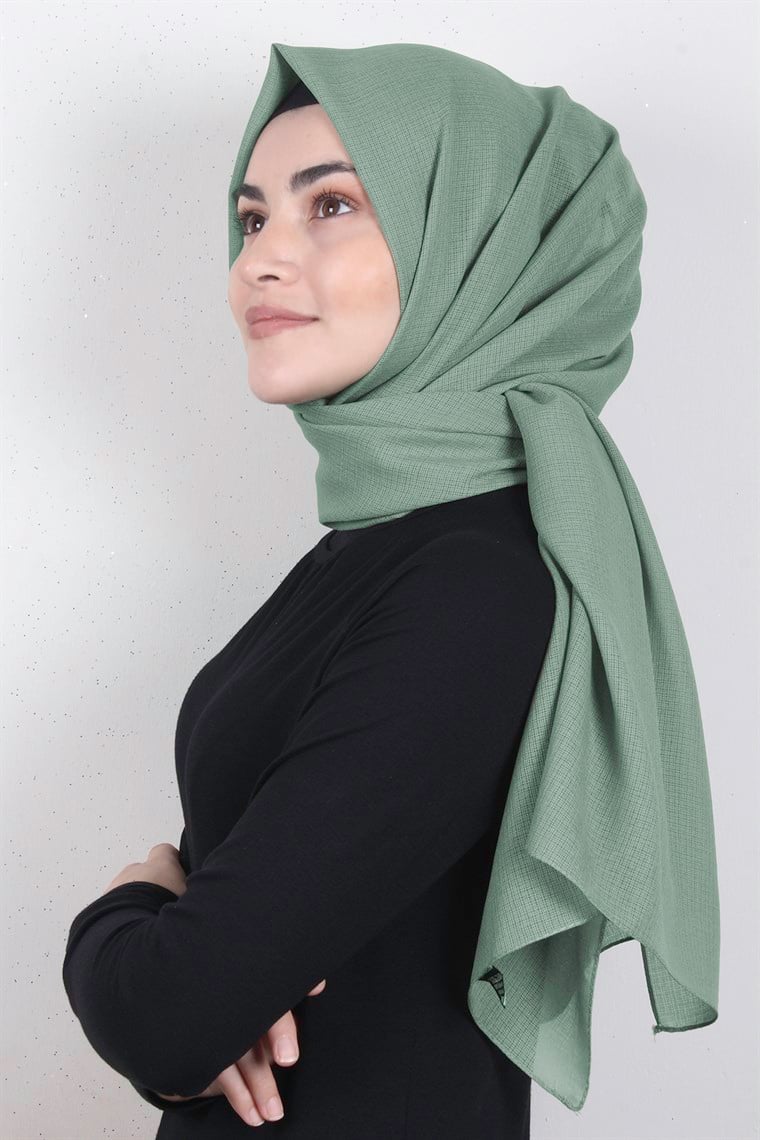 City Şal 8080-13 Mint Yeşili 