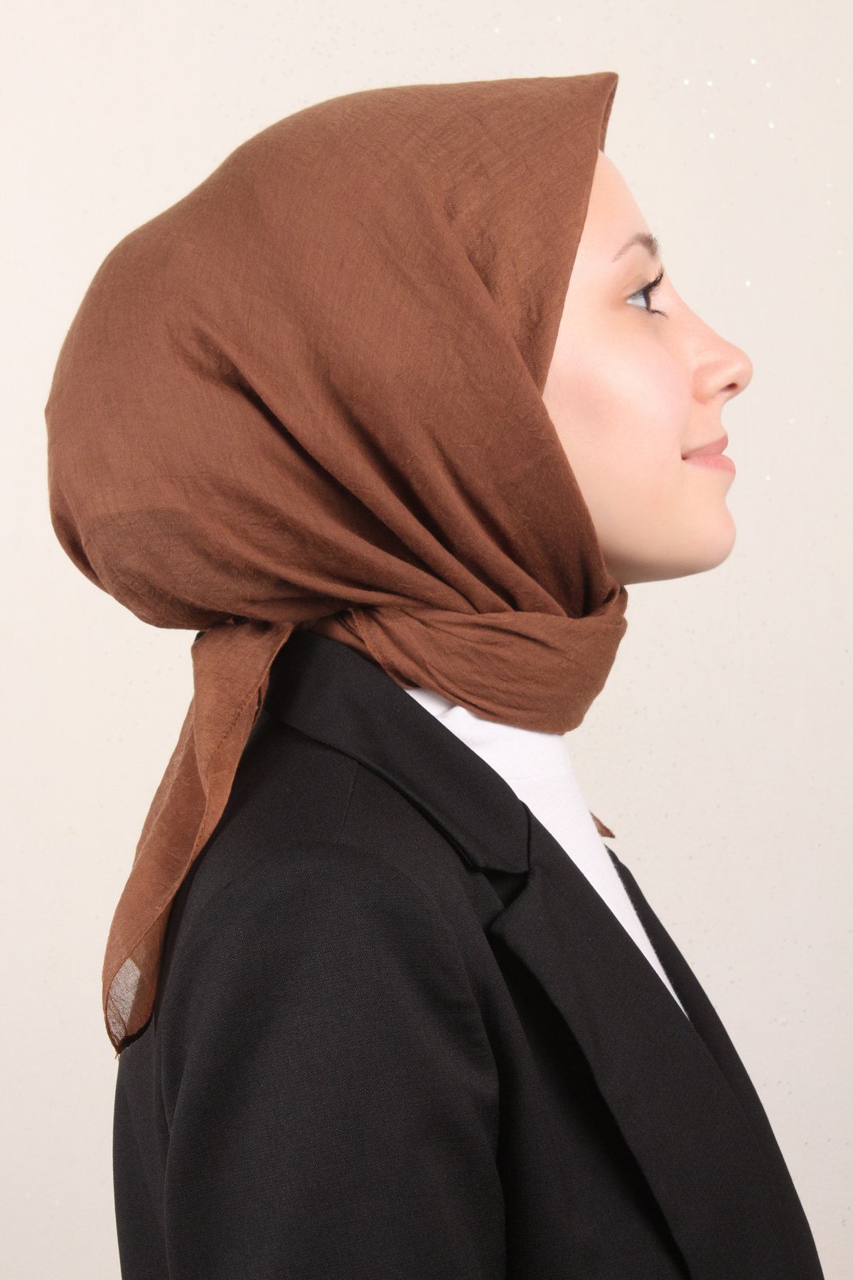 Comfort Pamuk Eşarp 2780-4 Kahverengi