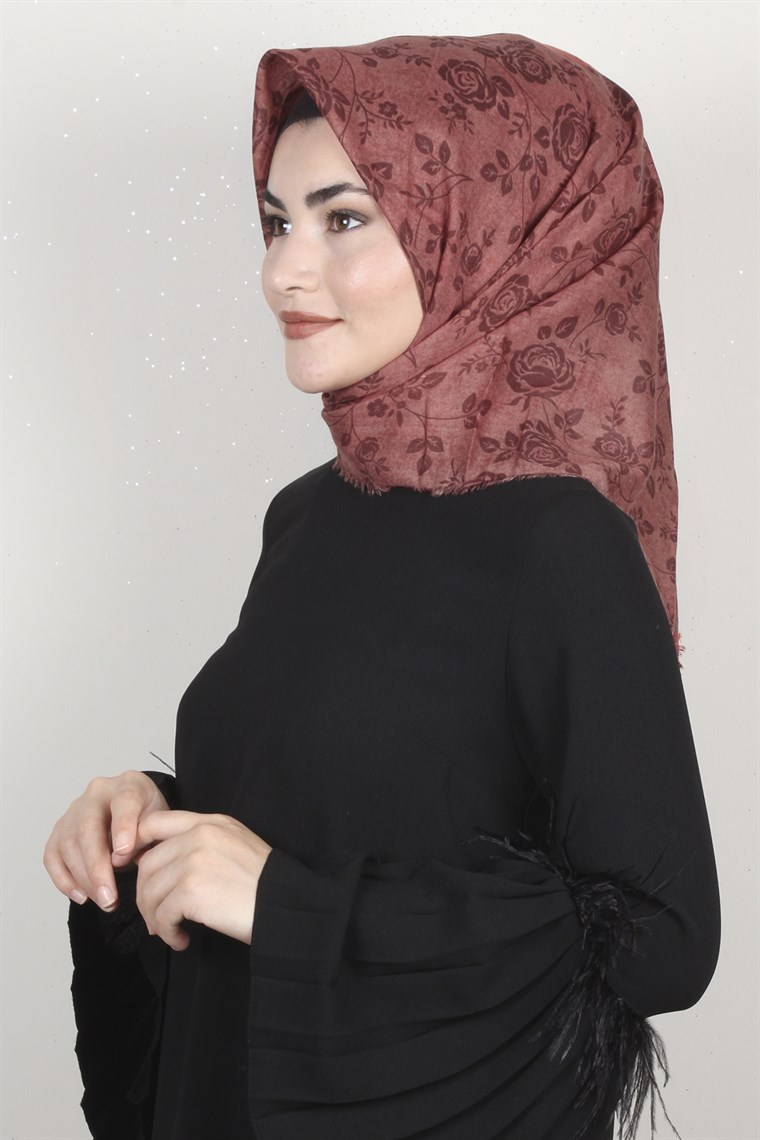 Coton Kare Eşarp 1205-12