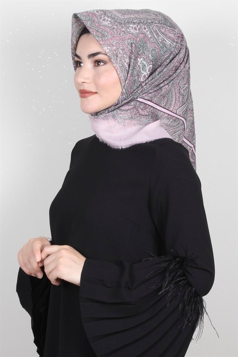 Coton Kare Eşarp 1206-4