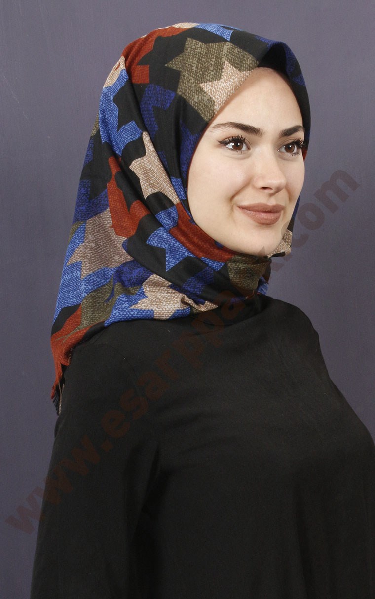 Coton Kare Eşarp 1207-1