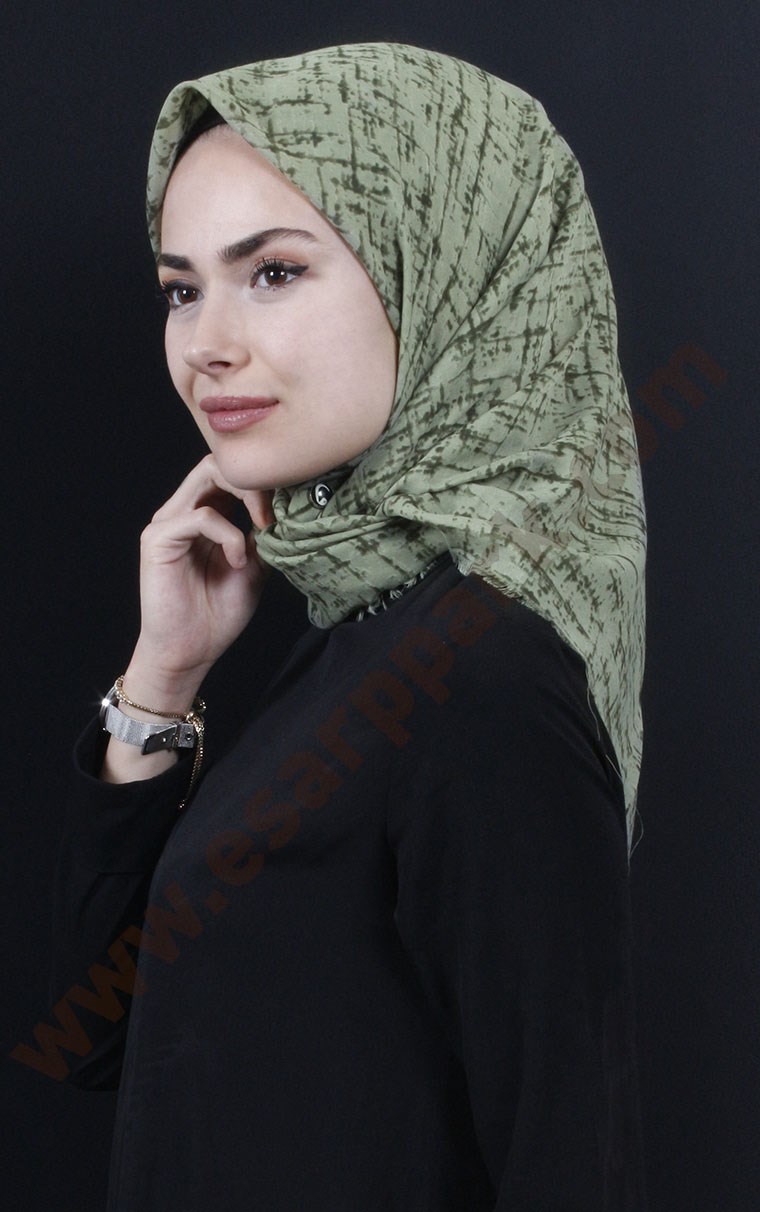 Coton Kare Eşarp 1207-13