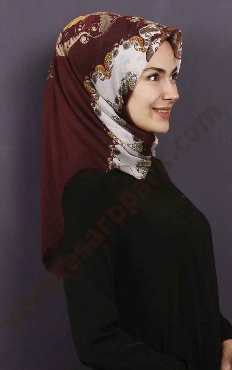 Coton Kare Eşarp 1207-24