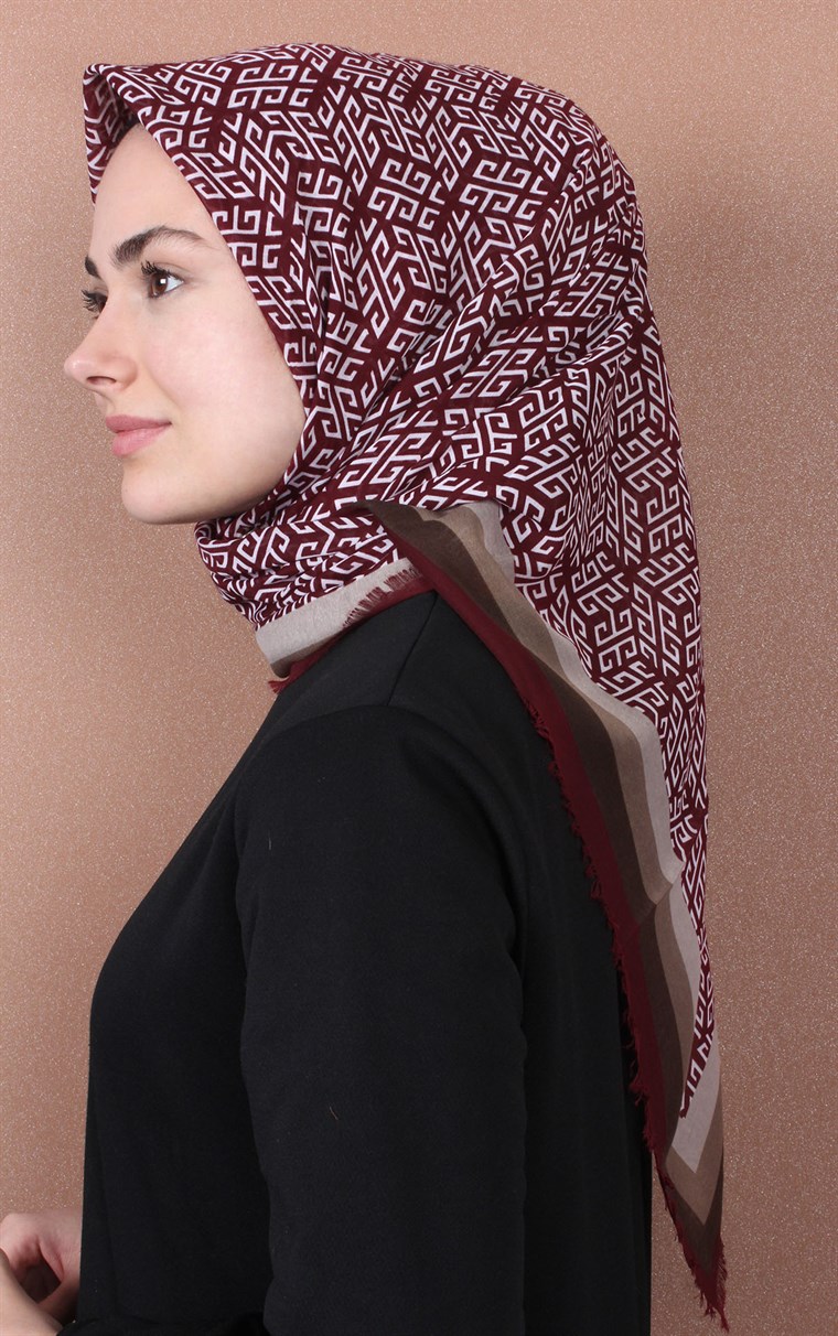 Coton Kare Eşarp 1207-32