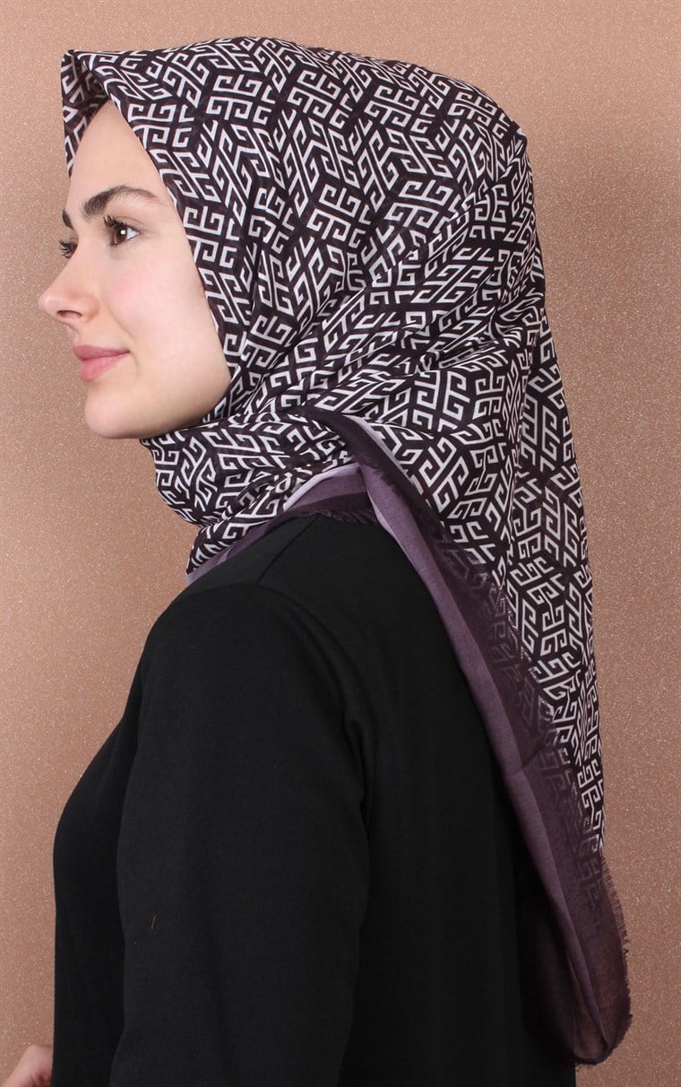 Coton Kare Eşarp 1207-34