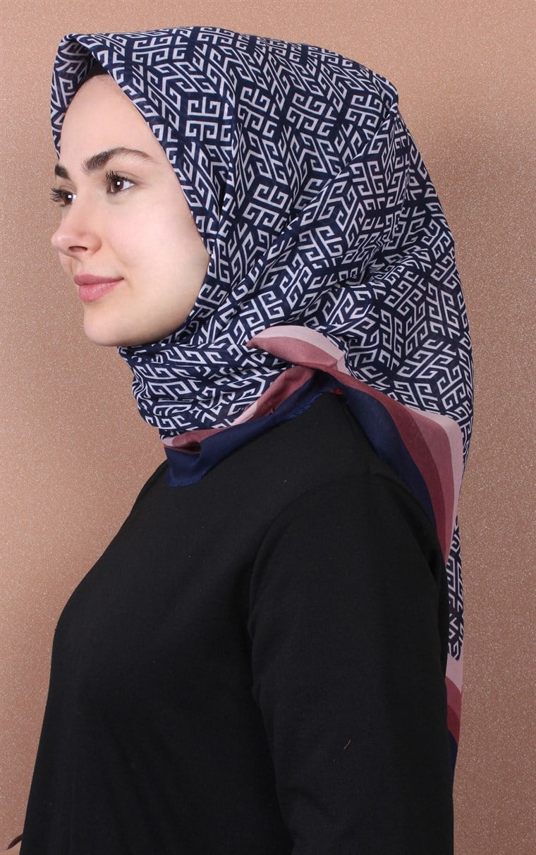 Coton Kare Eşarp 1207-36