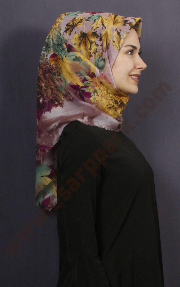 Coton Kare Eşarp 1208-19