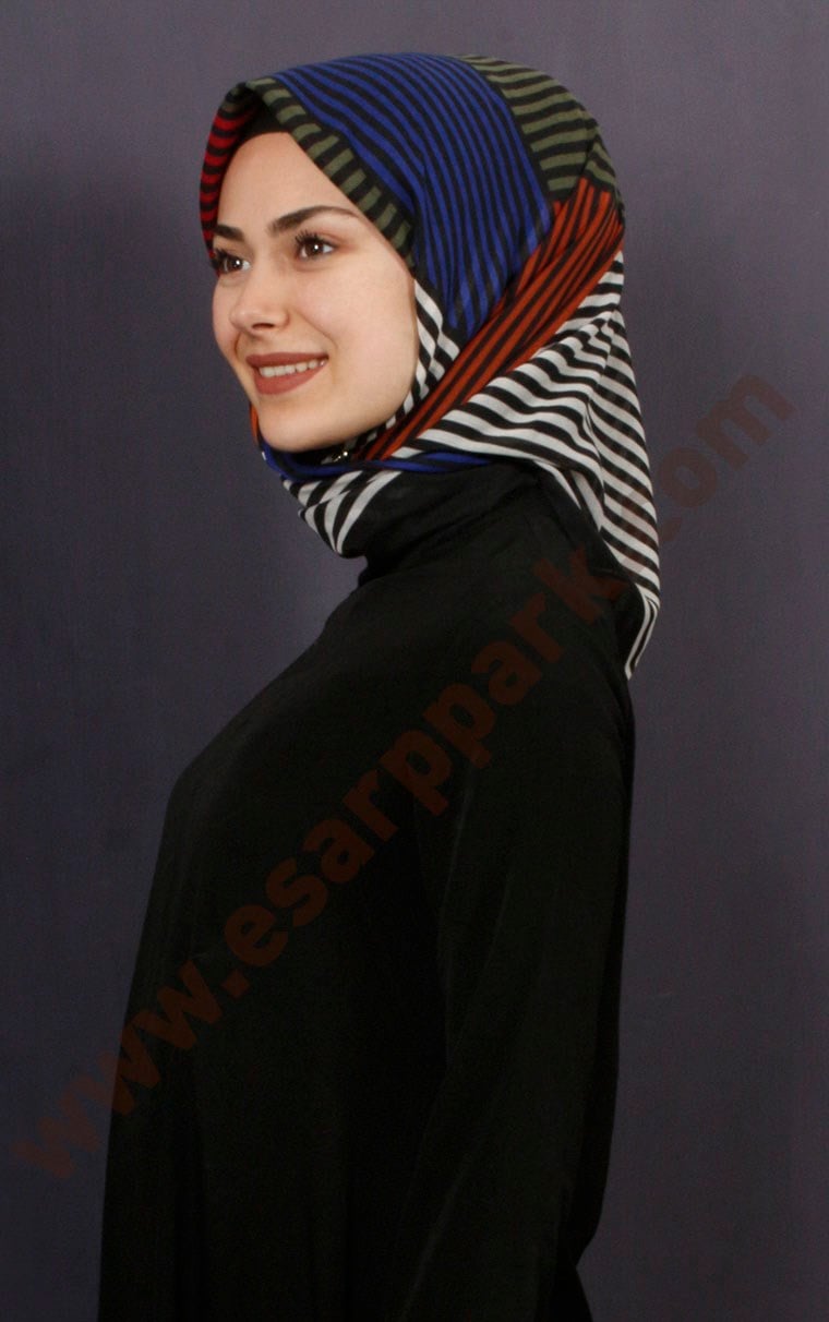 Coton Kare Eşarp 1208-9