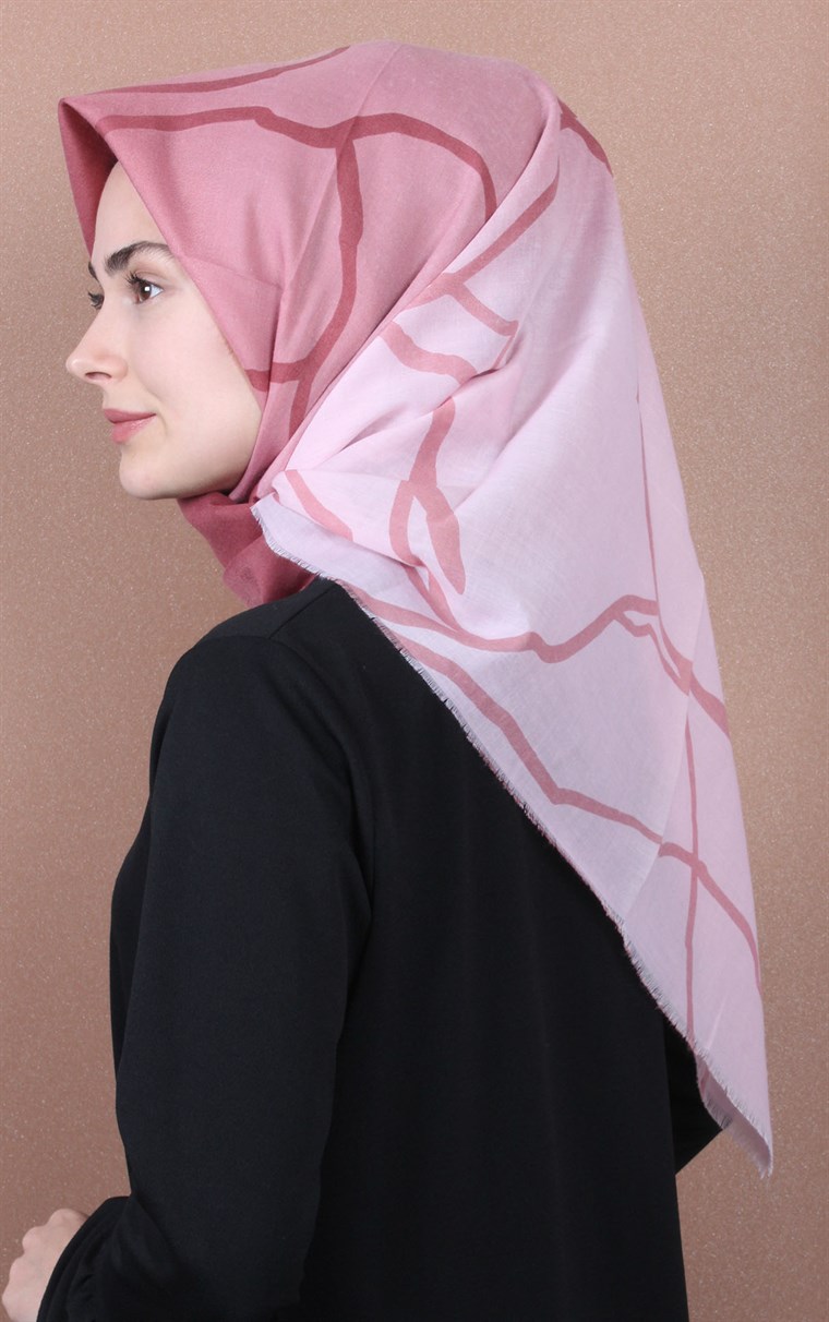 Coton Kare Eşarp 1212-19
