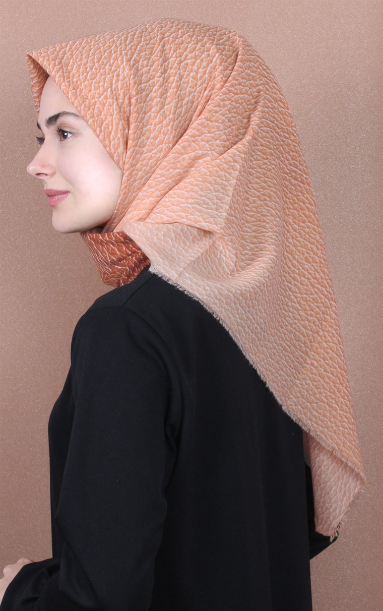 Coton Kare Eşarp 1214-14