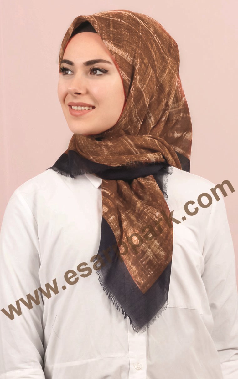 Coton Kare Eşarp 1214-20