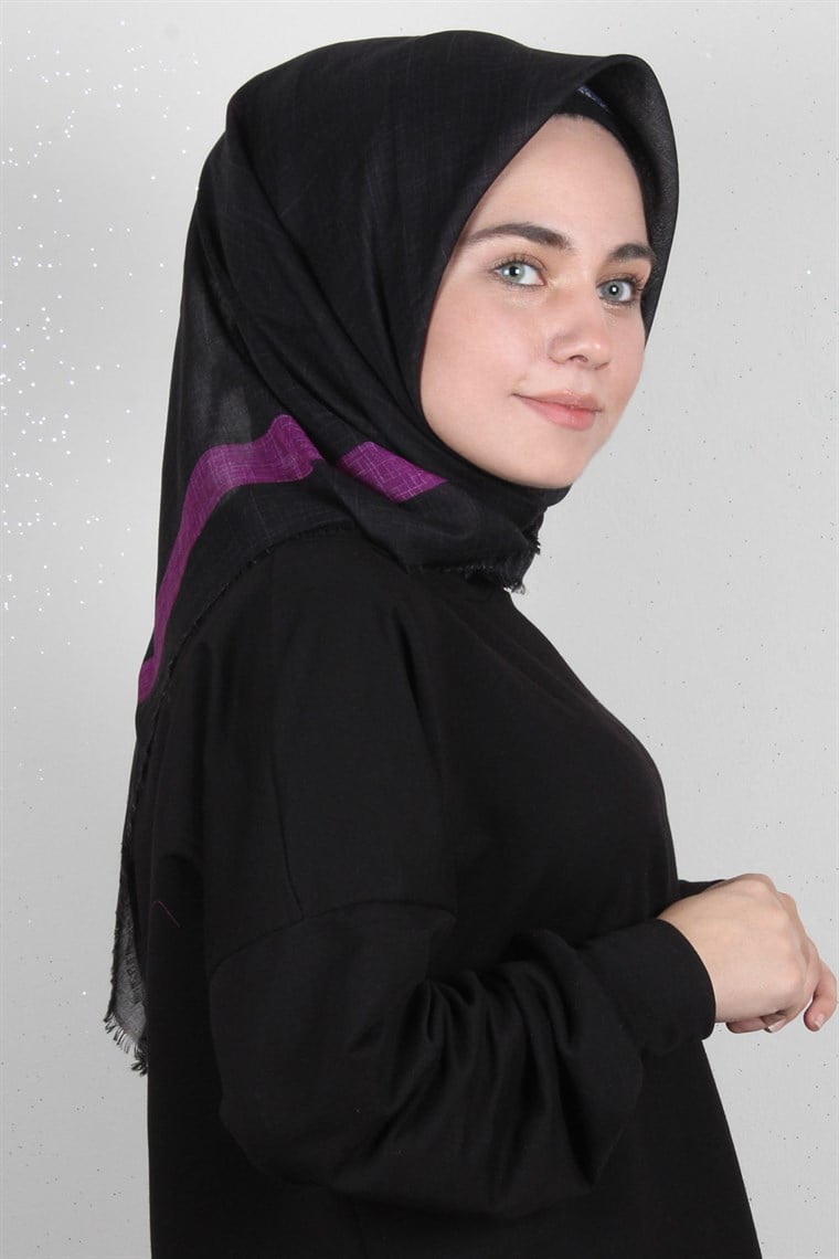Coton Kare Eşarp 1216-6