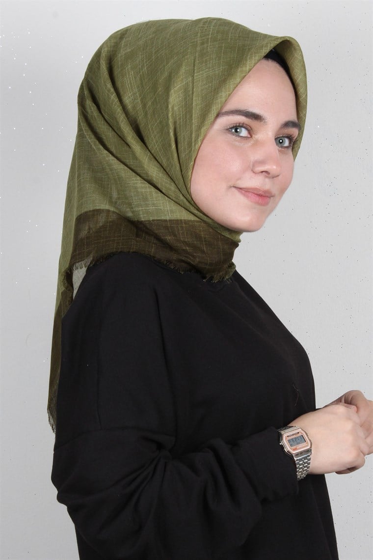 Coton Kare Eşarp 1217-15