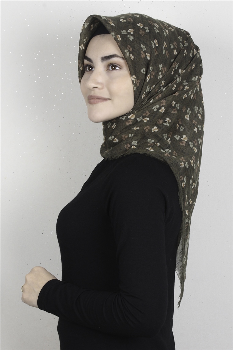 Coton Kare Eşarp 1668-4