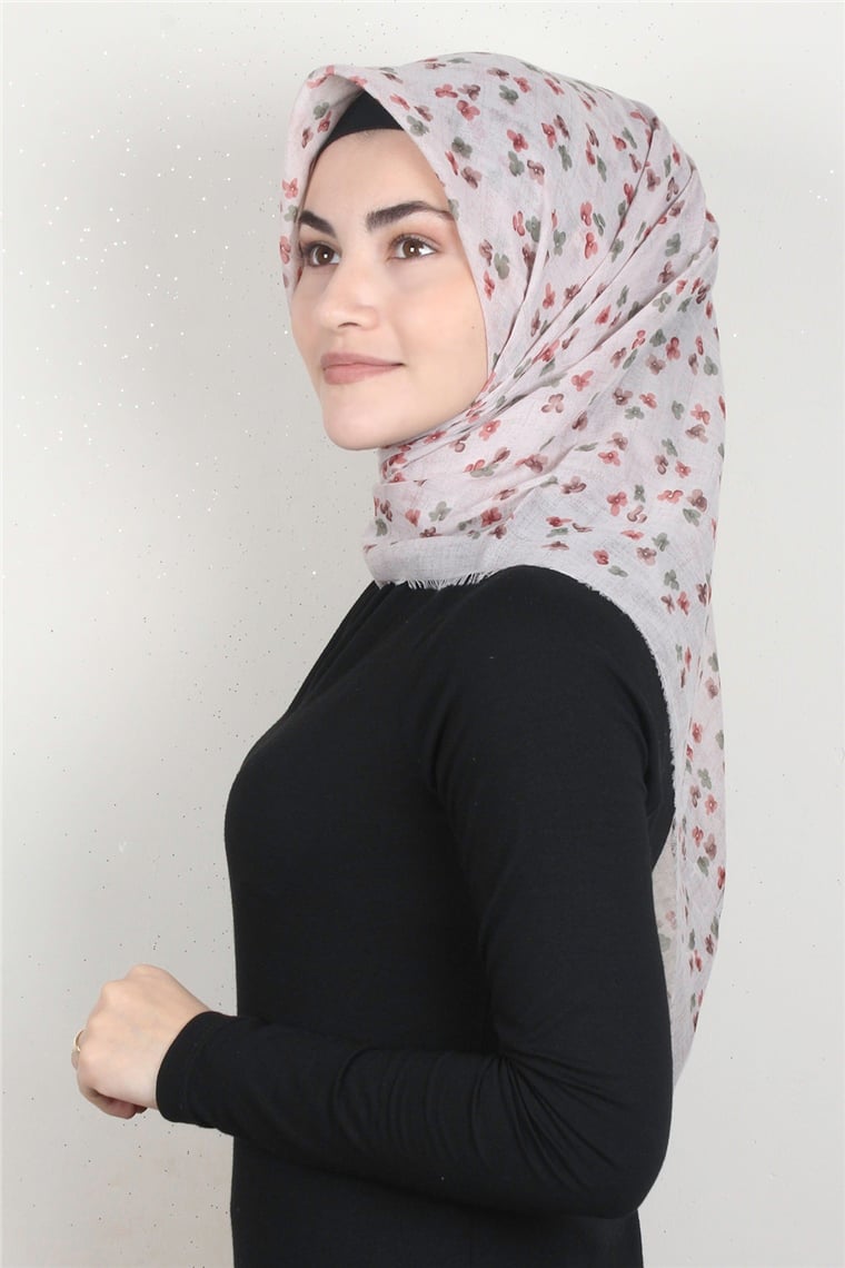 Coton Kare Eşarp 1668-5