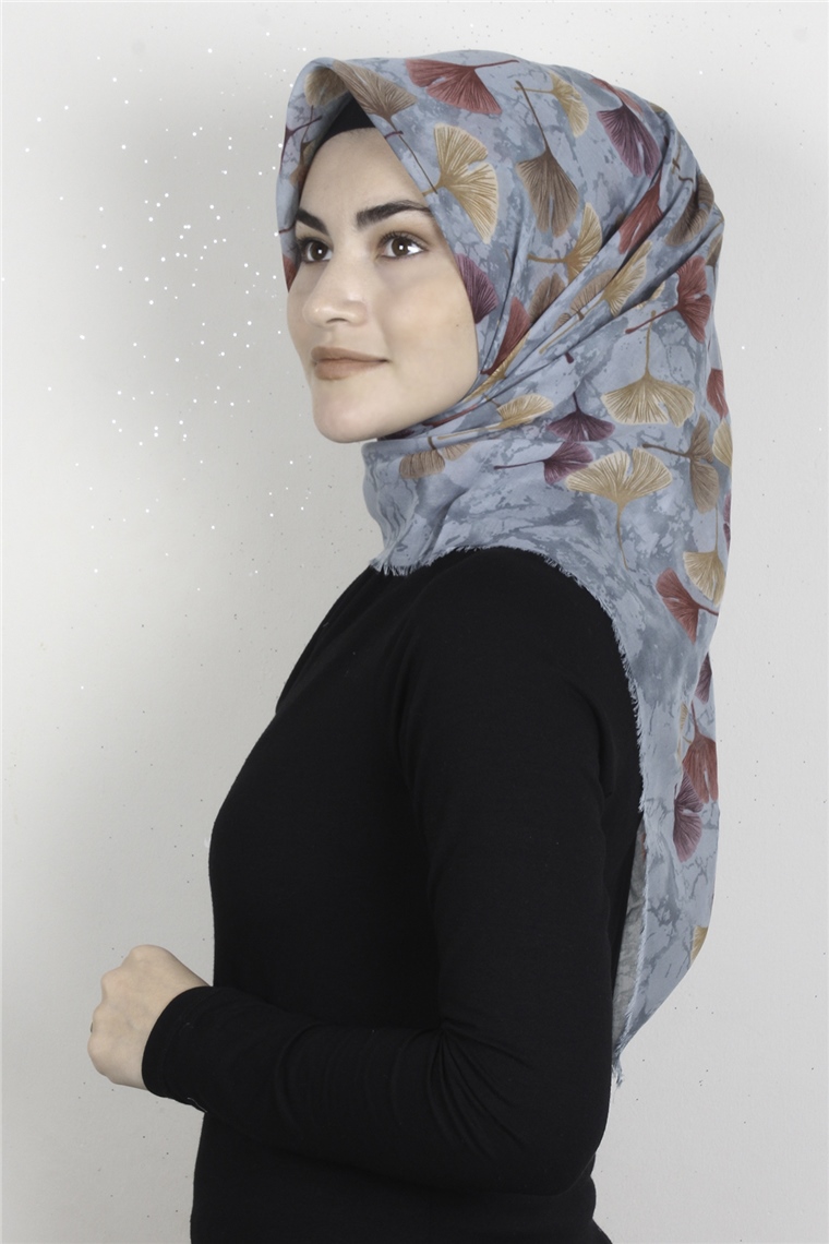 Coton Kare Eşarp 1672-16