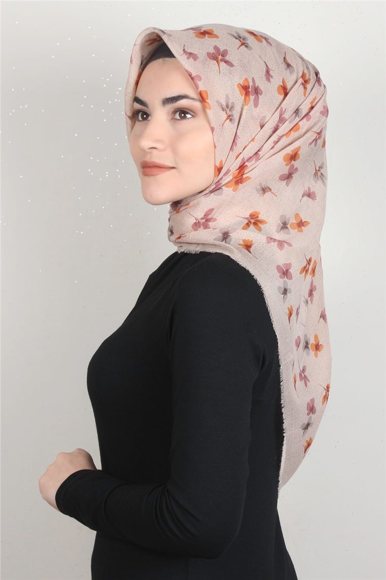 Coton Kare Eşarp 1673-10